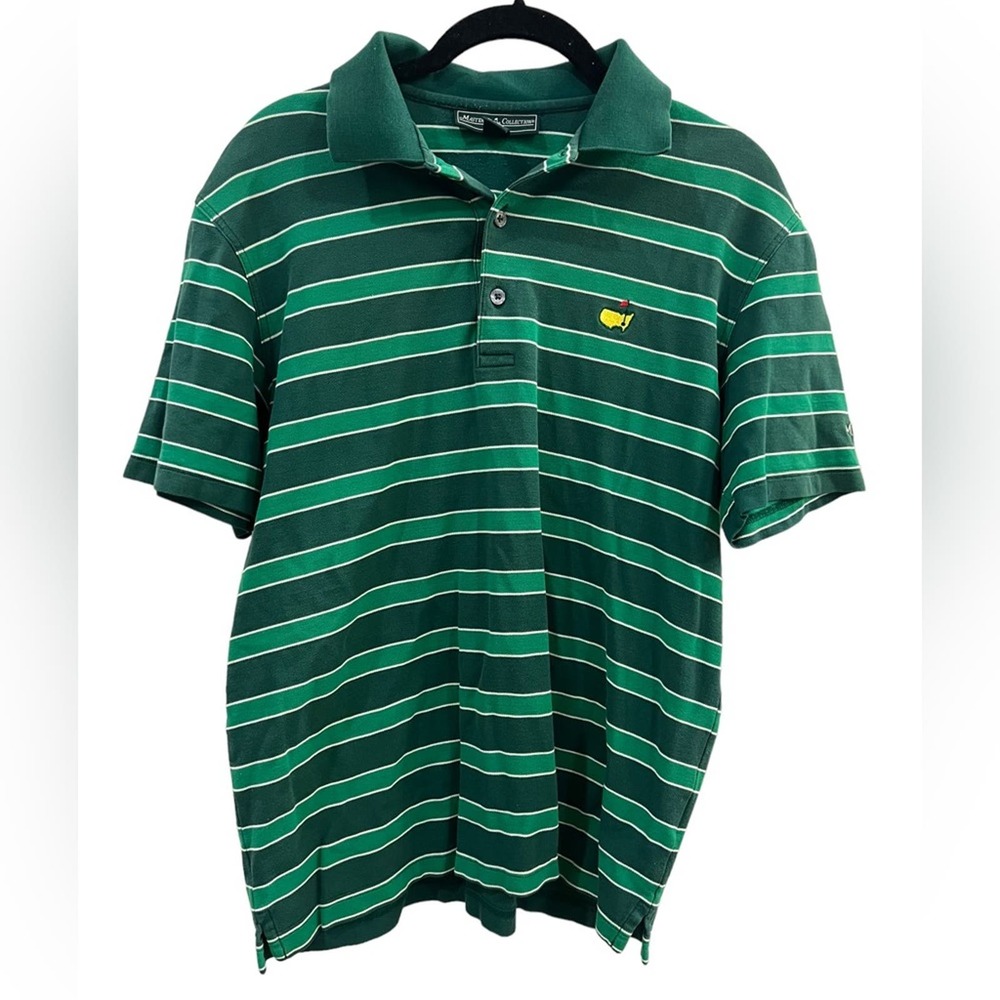 Masters Collection Short Sleeved Striped Polo Size M